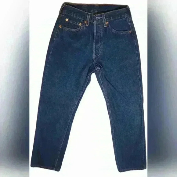 Dark Wash Levi 501s - Picture 1 of 9